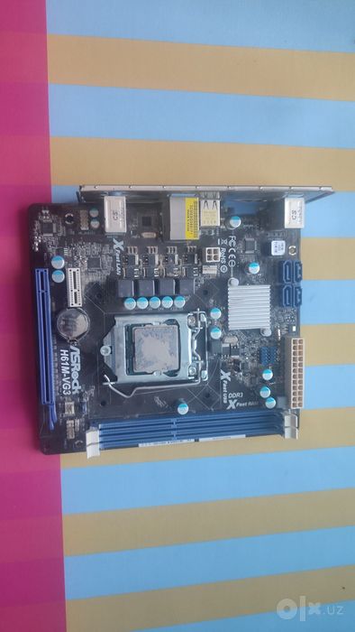 материнская плата ASRock H61M-VG3 c сокетом LGA1155 и поддержкой памят