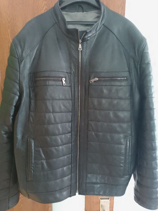 Geacă bărbătească din piele naturală de calitate superioară