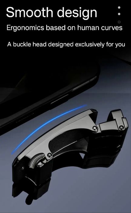 Мъжки официални колани с автоматична катарама/Естествена гланцова кожа