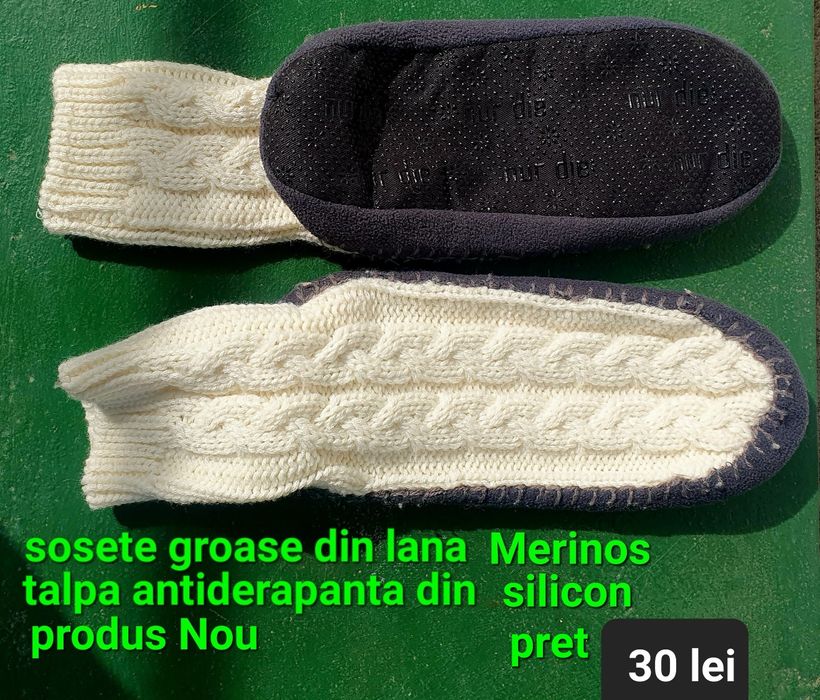 Sosete groase lana merinos / nou