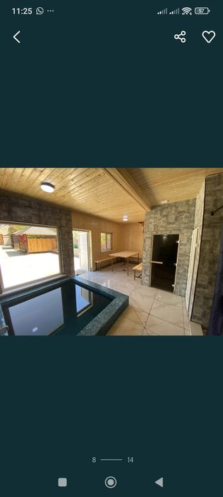 Біркөлікте котедж арендаға беріледі. Подогрев бассейн, бания.