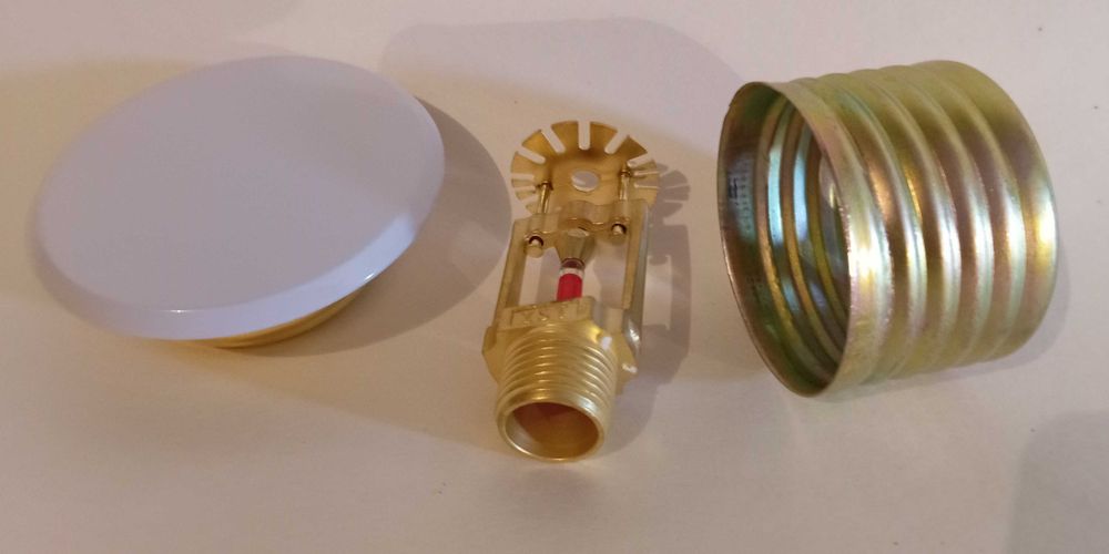 Ороситель спринклерный  белый, вниз.