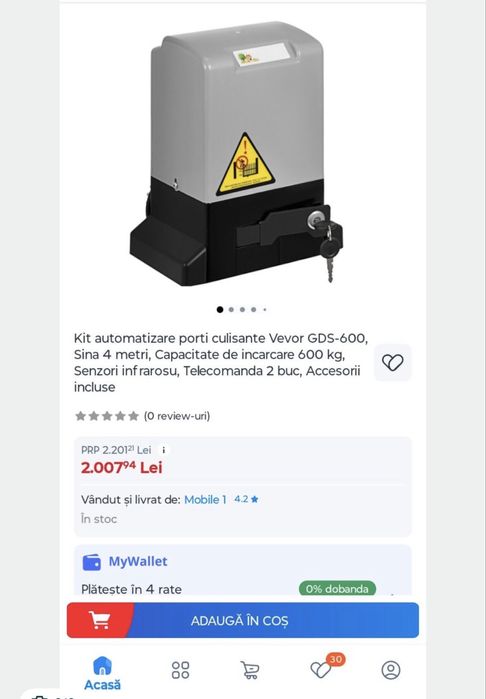 Kit automatizare poarta culisanta