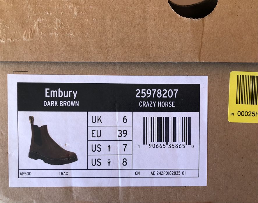 Dr. Martens Embury Crazy Horse ОРИГИНАЛНИ дамски боти 39/25см
