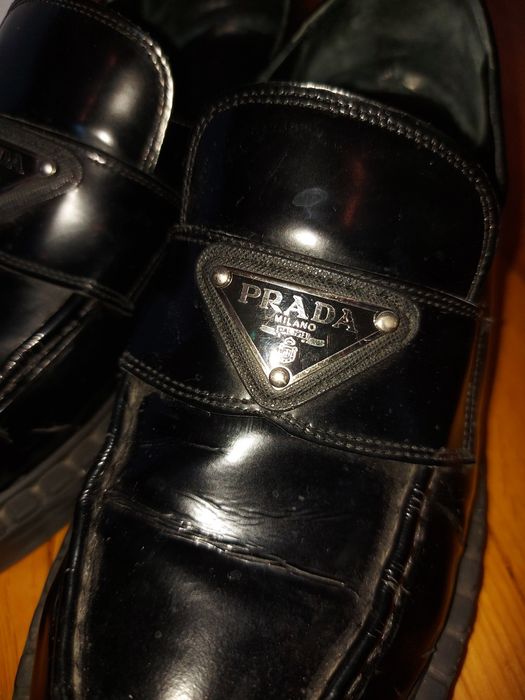 Loafersi Prada negri