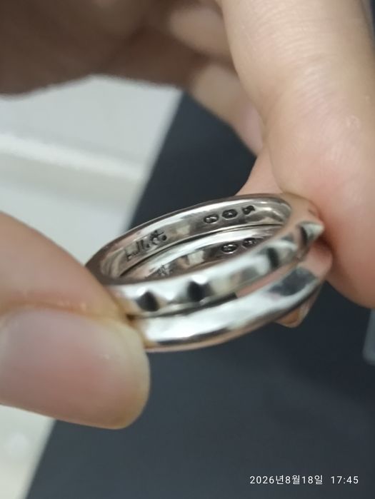 Кольца серебро 925 пробы Корея