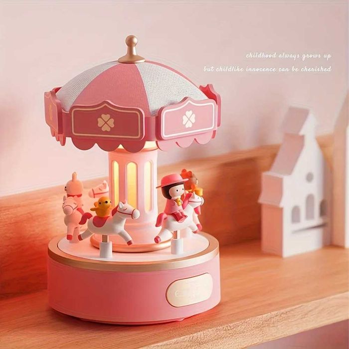 Музыкальная рождественская карусель — детский ночник