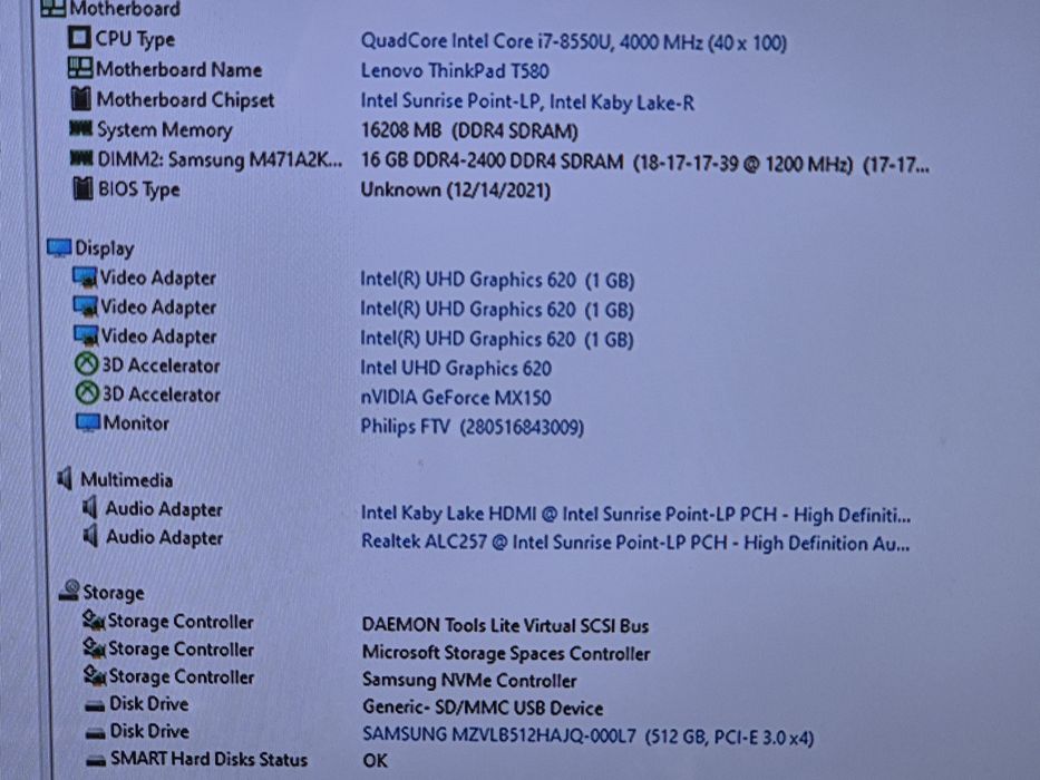 vand laptop jocuri pt TV Lenovo ThinkPad T580.i7 8558 Quad.16 Gb