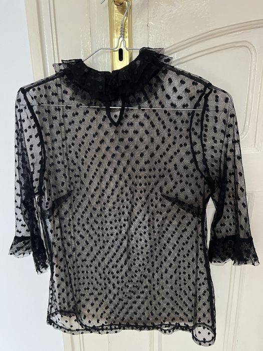 Bluza tulle cu buline