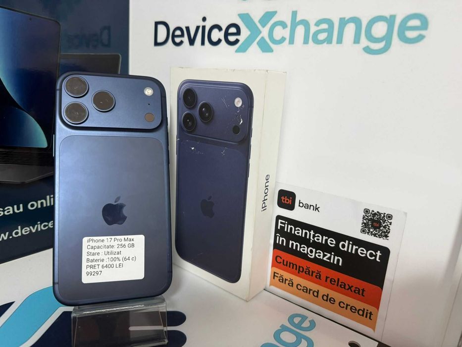 iPhone 17 Pro Max 256 100% 64c * Garantie *Buy Back * deviceXchange