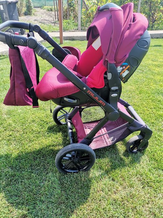 Детска комбинирана количка Jane  Muum 3в1+кошче за кола