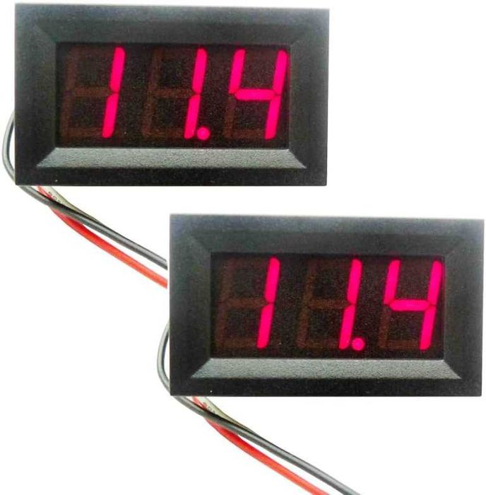 Цифров LED Волтметър за вграждане 4.5V-30V DC