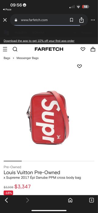 Geantă crossbody Louis Vuitton x Supreme Danube PPM
