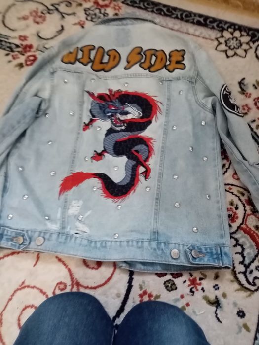 Продам джинсовый пиджак и брюки