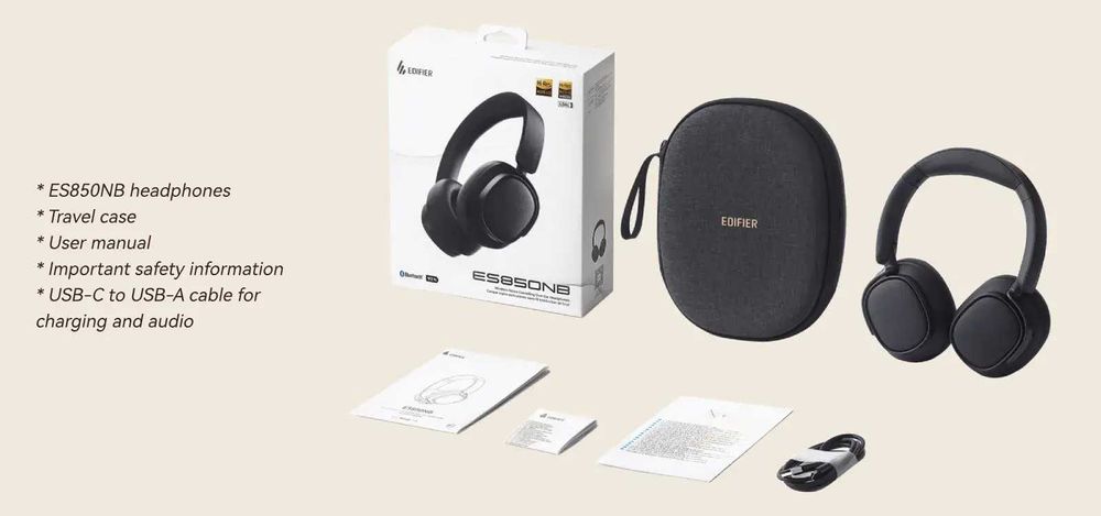 продам новый Edifier ES850NB/LDAC/SBC/ANC/Hi-Res Audio Wireless.