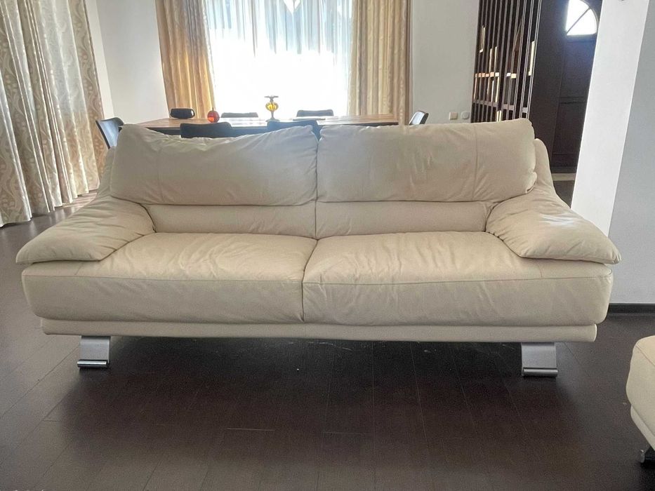 Set canapele din piele naturală