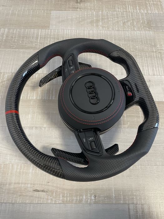 volan carbon s line cu led Audi A3 A4 A5 A6 A7 A8