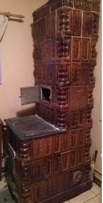 Vand URGENT soba de teracota cu serpentina