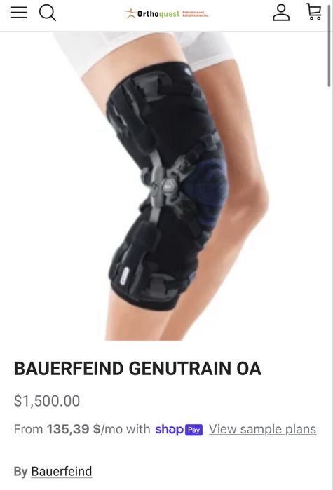Orteze  Bauerfeind GenuTrain OA 3