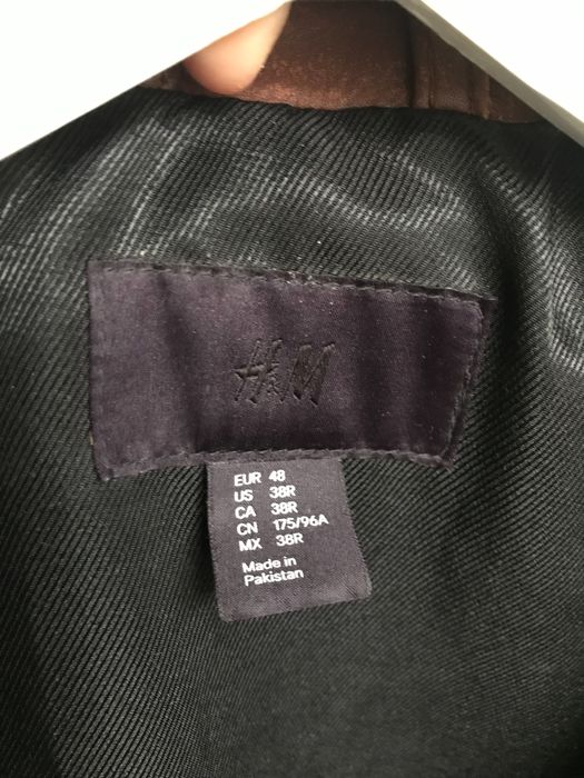 Jacheta piele naturala barbati H&M STUDIO