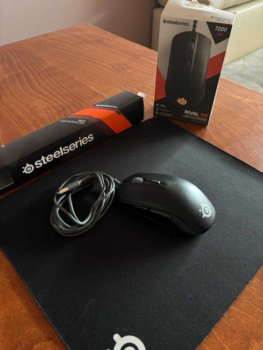 Steelseries Rival 110 + Steelseries QCK Mousepad