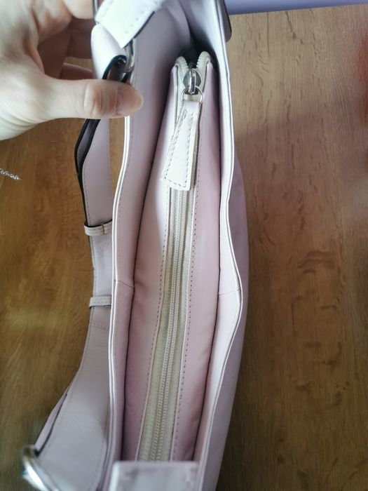 Geanta de piele Moon rose-pal