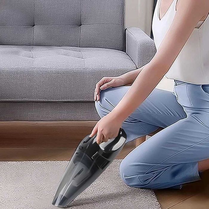 Aspirator de masina cu geanta depozitare, conține 5 accesorii, 120 W