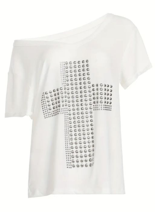 Футболка у2к свободного кроя из хлопка