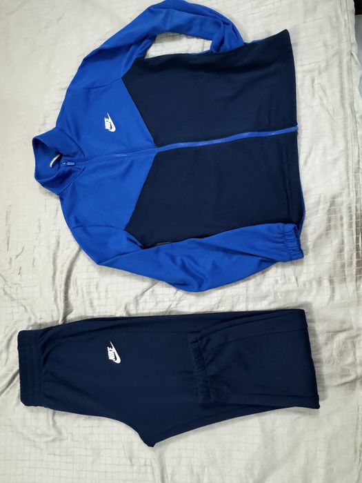 Nike (Найк) син юношески анцуг + тениска, спортен сет за момче 160-168 см