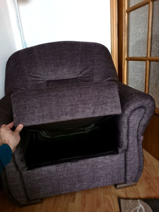 Set canapea extensibilă 3 locuri + 2 fotolii cu depozitare – ca noi