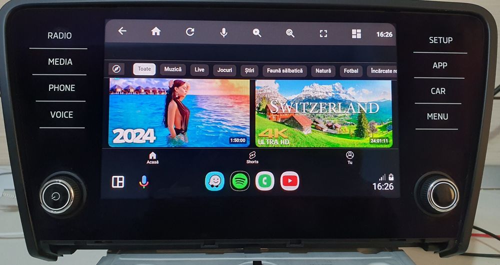 MIB2 Skoda Octavia 3, unitate+display 8 inch, App Connect