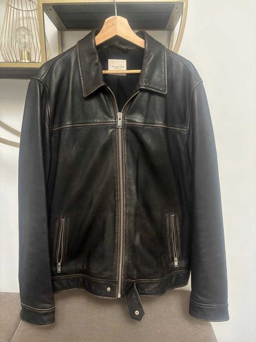 Geaca piele barbati Jack&Jones si Selected