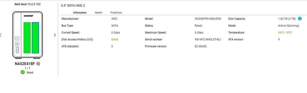 NAS Qnap TS-251+, cu 2 HDD WD Red 2TB