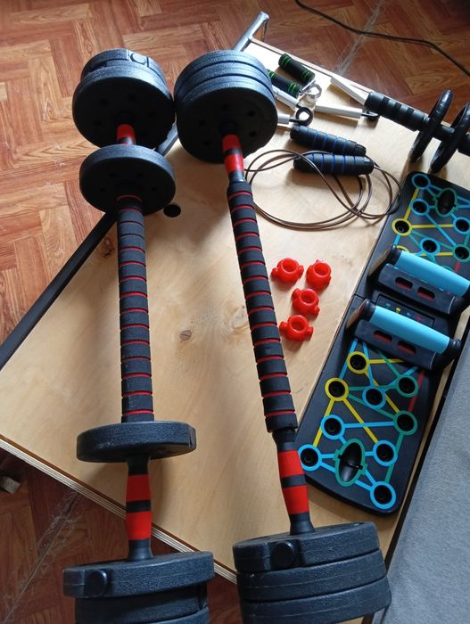 Для тренировки гантели