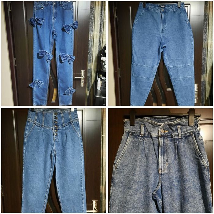 Blugi dama  talie înaltă