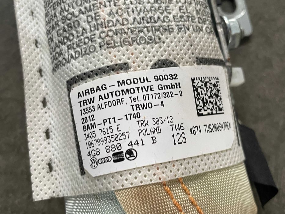Airbag bancheta stanga Audi A6 C7 - A7 4G cod 4G8880441B