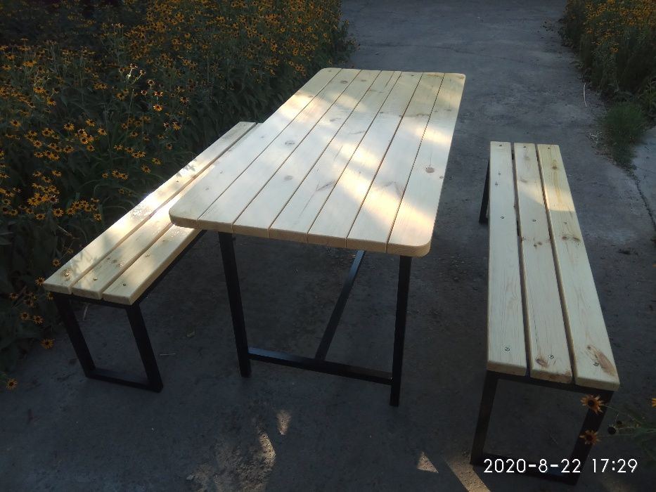 Столы и скамейки 1,5 метра