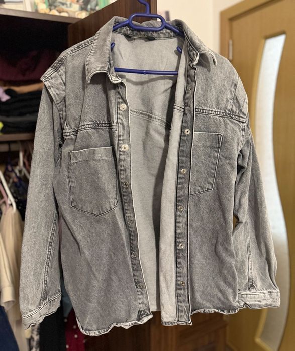 Дънково яке сиво