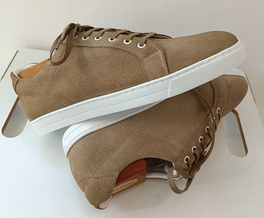 Pantofi sport casual 40.5 41 lucrati manual L. Artigianale NOI piele