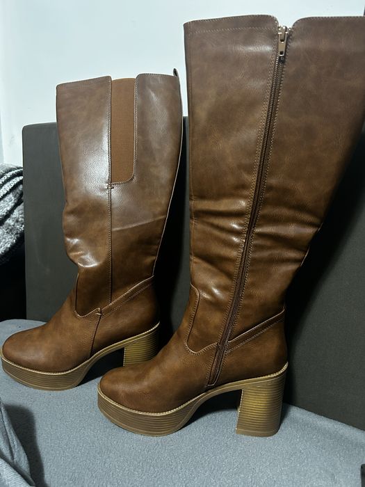 Дамски Високи Ботуши от Естествена кожа