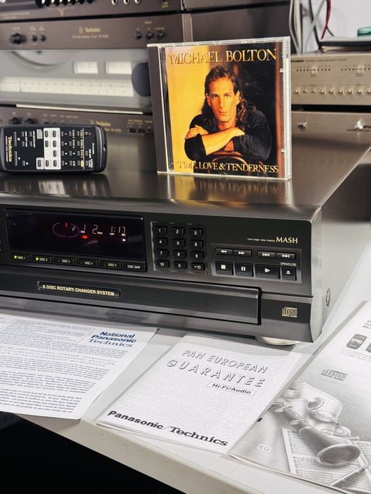 CD-player TECHNICS SL-PD8,5 disc changer,telecomandă+manuale