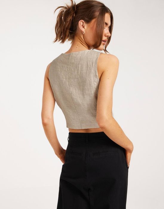 Ленен елек Gina Tricot