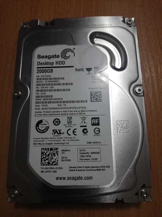 2TB HDD Seagate 3,5