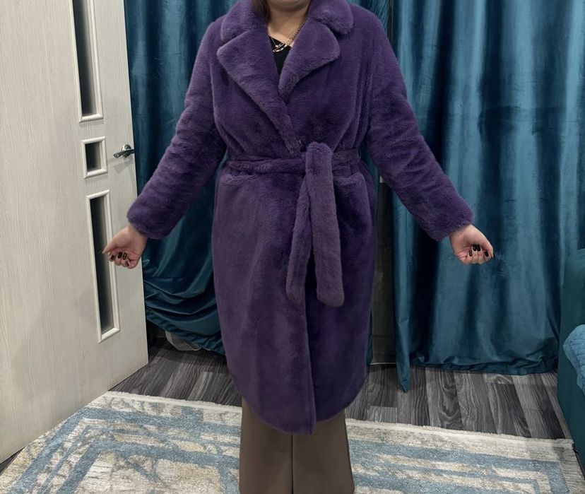Продам эко шубу длинную