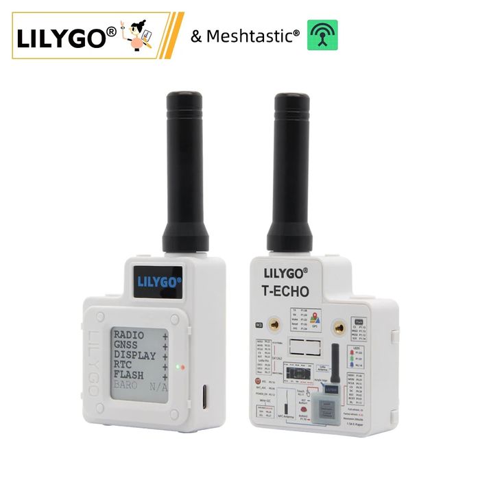 Meshtastic нода Lilygo T-Echo, настроенная и готовая к использованию.