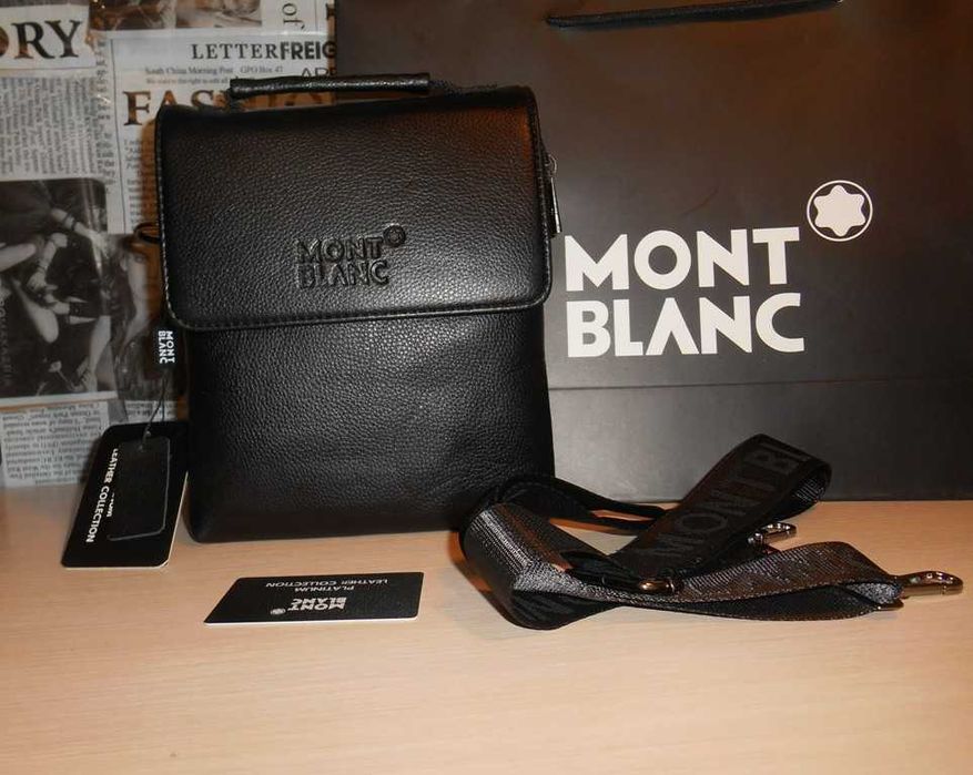 Mont Blanc Geantă pentru bărbați piele