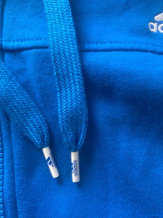 Adidas 3 ленти син суичър