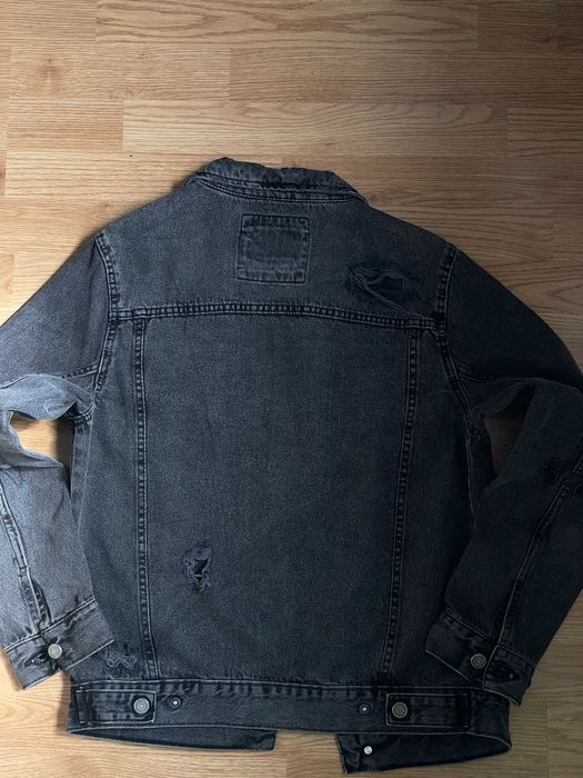 Geaca jeans distressed