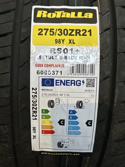 Летен спорт пакет ROTALLA 245/35R21  275/30R21  2453521   2753021 БОРД