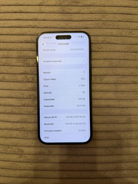 Vand iphone 14pro 128